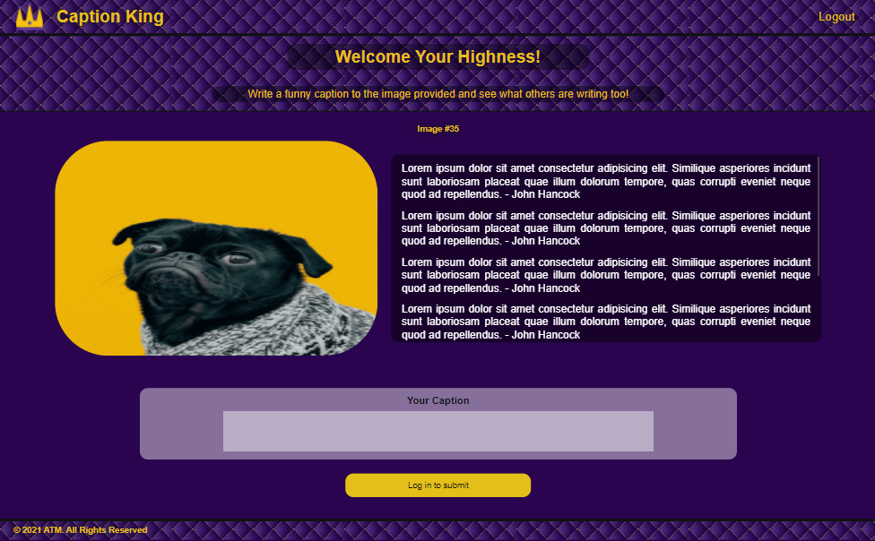 Caption King website screenshot